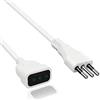 EXTRASTAR Prolunga 250 V, Spina e Presa 10a,Bianco,5M.