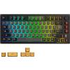 DAREU EK75PRO Tastiera Meccanica Gaming Wireless 75% con Manopola, RGB, Hot-Swap, Connessione 2.4Ghz/BT5.1/USB-C, 81 Tasti Gasket Mount, Keycaps PBT & Linear Dream Switch, Compatibile con Windows/Mac