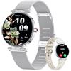 CIVO Smartwatch Donna Orologio Chiamate: Whatsapp Bluetooth Compatibile Android iOS - Orologio Fitness Donna Contapassi Argento