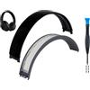 SOULWIT Archetto Copri Superiore e Inferiore per Beats Studio 3 e Studio 2 Cablate e Senza Fili Cuffie, Ricambio Imbottitura Cuffie Fascia Headband Band in Silicone e Plastica Resistente