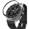 Ringke Bezel Styling Compatibile con Cover Samsung Galaxy Watch 8 Classic 46mm, Ghiera Anti Graffio Stainless Steel Adesivo Accessorio - 46-02 (ST) Black