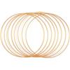 Vaessen Creative Anello in Metallo Ø 20 cm x 3 mm 8 Cerchio Decorativo Oro-Filo Metallico, Fiori Secchi, Macramè, Acchiappasogni, Mobile Fai da Te e Decorazioni da Parete, 20 x 20 x 0.03 cm, 8 Unità