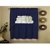 Sweet Home Collection Kitchen tende Valance, navy, 30,5 x 137,2 cm