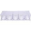 GALILEO Portabottiglie da frigo 47,4x20,6x10 cm 5 vani, in plastica PET, trasparente, Sìordine