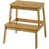 DRW Sgabello con 2 altezze in legno naturale