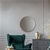 MirrorOutlet Specchio rotondo da parete smussato senza cornice, 60 cm, elegante specchio circolare da parete