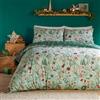 furn. Duvet Day Set copripiumino Noelle - Biancheria da letto natalizia reversibile ultra morbida al tatto (verde - singolo)