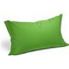 Caleffi 8633, Cotone Tinta Unita Coppia Federe per Standard Letto, Verde