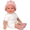 GIOCHERIA Arias Elena Bebè Bambola che Ride con Cappellino Rosa 34 cm