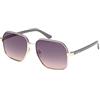 GUESS GU0010732B58 Womens UV Protected Injected Sunglasses, Occhiali Donna, Oro Pallido Lucido, 58MM