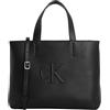 Calvin Klein Donna Borsa Tote Bag Sculpted Mini con Logo, Nero (Black), Taglia Unica