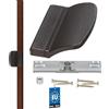 KOTARBAU 5907465905091 Chiusura per Porta del Balcone, Marrone Scuro