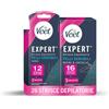 Veet Expert Strisce Depilatorie Viso, Pelli Sensibili, 12 + 16 Expert Strisce Depilatorie Ascelle e Zona Bikini, Pelli Sensibili, Dermatologicamente Testate, 28 in totale
