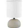 RL LIVE YOUR LIGHT Reality Leuchten R50351025 - Lampada da tavolo in ceramica, colore cappuccino, 14 x 14 x 23 cm
