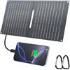 Ecosonique Technology Ecosonique - Caricatore solare da 15 W, per cellulare, IP67, impermeabile, pieghevole, con USB A/USB-C per campeggio, compatibile con cellulare, iPhone, Samsung Galaxy, Google Pixel, LG