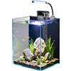 Craftsboys Kit di avviamento per acquario da 1,5 galloni, acquario in vetro nano con filtro, luce a LED per acquario piccolo Betta Aquascape fai da te