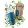My Vesperbox Kinny Cup - Tazza termica in acciaio inox con manico e cannuccia (500/950/1200 ml) - Tazza termica To Go per caffè, ghiaccio e uso quotidiano - senza BPA, a prova di perdite, lavabile in
