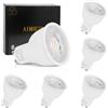 AIMHEIM Lampadina Led Gu10 Dimmerabile, Luce Fredda 5000K Faretti Led GU10 7W Equivalente a 70W, Basso Consumo, Angolo del Fascio di 120 Gradi, 6 Pezzi