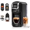 CAFELFFE Macchina da caffè a capsule 4-in-1 MK603, Infusione calda/fredda, 19 Bar, per Nec* Original-, DG*-, ESE-pad e polvere di caffè, modello a risparmio energetico Erp2, serbatoio dell'acqua da