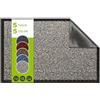 SQUATCH® | Tappeto d'ingresso interno | Zerbino resistente e antiscivolo | assorbe l'acqua e raccoglie lo sporco | facile da pulire | Collezione SPECTRUM (Grigio, 40x60cm)