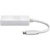 D-Link Adattatore di Rete da USB 3.0 a Gigabit 10/100/1000 Mbps su Connettore RJ45, Alloy Steel, Bianco, USB-C