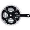 PROWHEEL GUARNITURA TREKKING ALLUMINIO - 48X38X28D, 170 MM, NERO ARGENTO