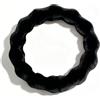 Pahajim Coprivolante Peloso Comodo Copri Volante Auto Universale 36-39cm Morbido Copristerzo Peluche Accessori Interni per Donna Uomo (Nero)
