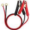 HuaLiSiJi Morsetti a Coccodrillo per Batteria Auto 12V 24V Morsetti a Coccodrillo a Terminali ad Anello per Cavi Batteria 12 AWG 30 A per Auto, Altro Dispositivo (3 m)