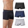 Risalti Boxer Uomo Bamboo 3 pz - Mutande Uomo più Elasticizzate e Morbide dei Boxer Cotone, Mutande Senza Cuciture ed Etichette, Intimo Comodo - Made in Italy