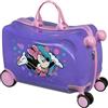 Undercover Minnie Mouse Ride-On Trolley, purple, Hard shell trolley with swivel castors
