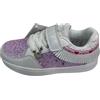 Lelli Kelly Pan di Zucchero Scarpa Lilla/Bianco con Glitter e luci Modello Sneaker Frangetta Mix LKAL8053 (Lilla/Bianco, Sistema Taglie Calzature EU, Bambino Piccolo (2-5 Anni), Numero, Media, 26)