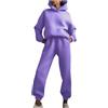 HAOLEI Completo Palestra Donna Invernale Sportiva Tuta Donna Sportiva due Pezzi Leggera Completo Completo Palestra Tute Leggero Felpata Sportivi Abbigliamento Set Top e Pantaloni per Running Fitness