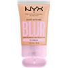 NYX Professional Makeup Fondotinta Effetto Blur, Con Coprenza Media, Finish Matte, Con Niacinamide, Matcha e Glicerina, Fino a 12 Ore d'Idratazione, Bare With Me Blur, Tonalità: Vanilla, 30 ml