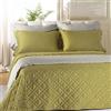 Caleffi - Copriletto-trapuntato Raso Tinta Unita Matrimoniale Green