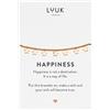 LUUK LIFESTYLE Bracciale con ciondolo a forma di stella in acciaio inossidabile con carta con messaggio HAPPINESS, regalo per la migliore amica, rosa
