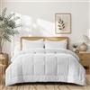 VIVA FINO Piumino Letto Singolo 4 Stagioni 135x200 cm,Piumino Trapunta Morbido e Leggero,Caldo e Confortevole,Traspirante in Microfibra Facile da Curare Riempimento Caldo Bianco