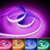 OULARA RGB COB LED Striscia 6M,24V che cambia colore LED Striscia,Flessibile Multicolore LED Strip per camera da letto,decorazione fai da te per feste(controller e adattatore venduti separatamente)