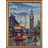 Aine A1014 Londra piovosa Kit Punto Croce Contato 30 x 40 cm
