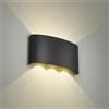 Voltix Applique da Parete LED 18W 1800LM Lampada da Parete Impermeabile per Interni ed Esterni - Lampade da Parete per Interni per Camera da Letto, Soggiorno (Bianco Naturale - 4000K-N, 18W)