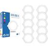 CLAR - Faretti LED da Incasso per Cartongesso, Faretto LED, Faretti Incasso Cartongesso 3000ºK, 6W (Pack 10)