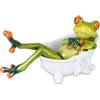 Formano Decorazione Rana nella vasca da bagno, verde chiaro, 14 cm