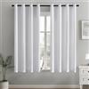 MIULEE Tende per interni Tende Trasparenti per Camera da Letto Finestra Moderne Tenda Salotto Soggiorno 2 Pannelli 140x122cm Bianco