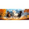 Bimkole DIY 5D Grande Diamond Painting Kit Completo Fai da Te Cavallo, Animali Autunnali Pittura Diamante Punto Croce Strass Arte E Creazione Di Mosaico Decorazione Murale Artigianale 30x80 cm