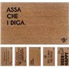 Olivo Tappeti OLIVO.shop COCCO FUNNY - Zerbino con scritte, Zerbino cocco ingresso simpatico, Tappeto cocco divertente, fondo in gomma, vari disegni, 40x60 cm (CHIT-CHAT)