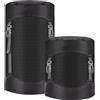 Risipu Sacco a compressione, sacco a pelo da 8 L/15 L/25 L/35 L/52 L, sacco a pelo a compressione, impermeabile, per esterni, zaino in spalla, viaggi, escursioni e campeggio (nero, L)