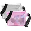 Crenova Borsa impermeabile Mare, Marsupio per uomo donna Cintura Regolabile Estesa, Mare Accessori per Viaggio Spiaggia Sup Barca Campeggio Subacqueo, IP68 Custodia Impermeabile Smartphone (2 Pezzi)