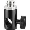 CAMVATE Testa di treppiedi per luce da 16 mm con spina da 5/8-11 su vite filettata interna da 1/4-20 per treppiede, adattatore livello laser Bosch