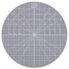 Vaessen Creative Piattaforma da Taglio 27,3 cm - Silicone Cutting Mat e Base Rotante Antiscivolo con Doppia Scala - per Quilting, Carta, Tessuto e Decorazione Torte, Grigio, 27,3cm