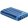TOM TAILOR Asciugamano da Doccia, 70x140 cm, 100% Cotone/Spugna, Con Appendino, COLOR ASCIUGAMANI MEDIUM STRIPES Blue (Dark Navy & Cool Blue)