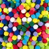 Carehabi 300 pezzi Pompon, 3 cm, multicolore per artigianato, piccoli pompon, per bambini, fai da te, artigianato, creazione creativa, decorazione pompom per ghirlande, frange, Pasqua, progetti